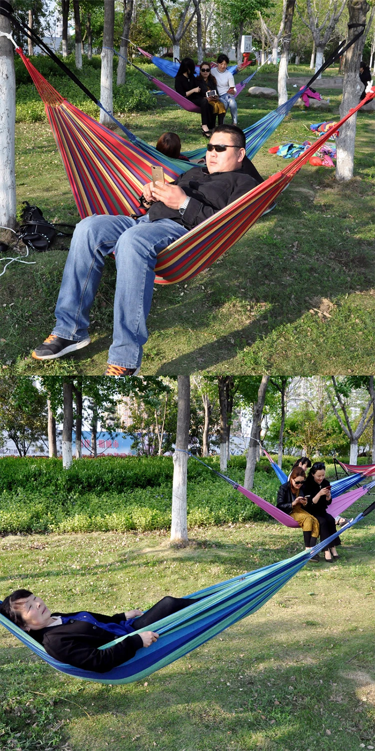 Newbility Portable Hanging Hammock Travel Outdoor Camping Swing Thick