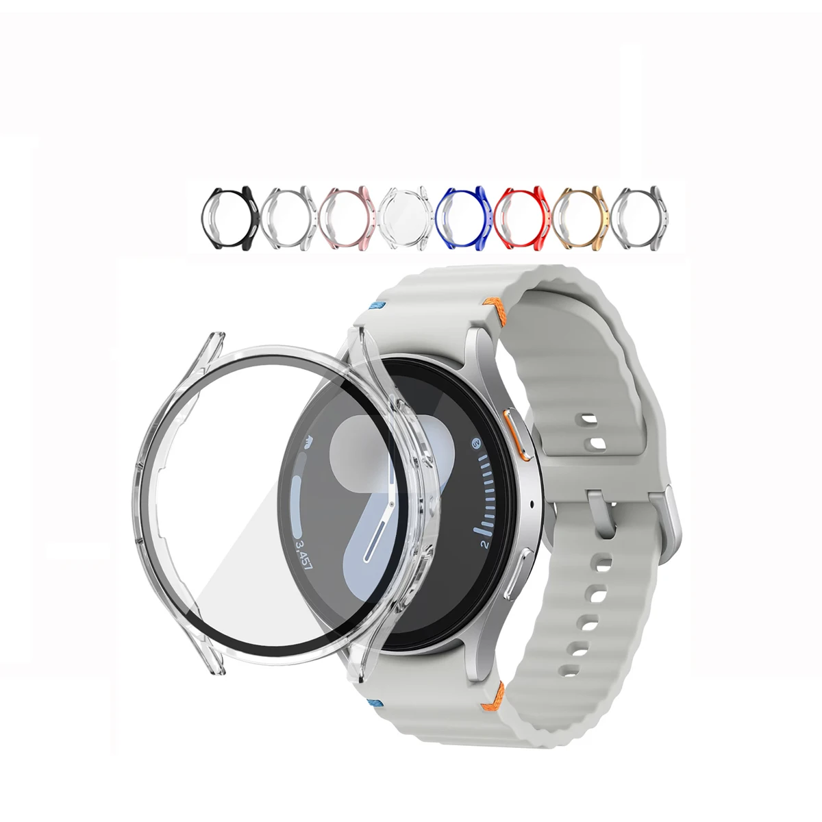 Amazon Galaxy Watch Active Bumper Screen Protector Samsung Galaxy