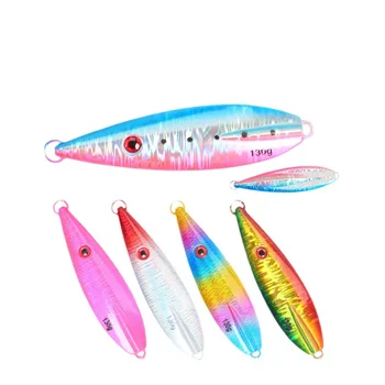 Metal Jig Lure Laser Seven-Color Glow-in-the-Dark Slow-Roll 100g Artificial Hard Bait Sea Fishing Boat Fishing Lead Fish Lure – Metal Jig – view 2
