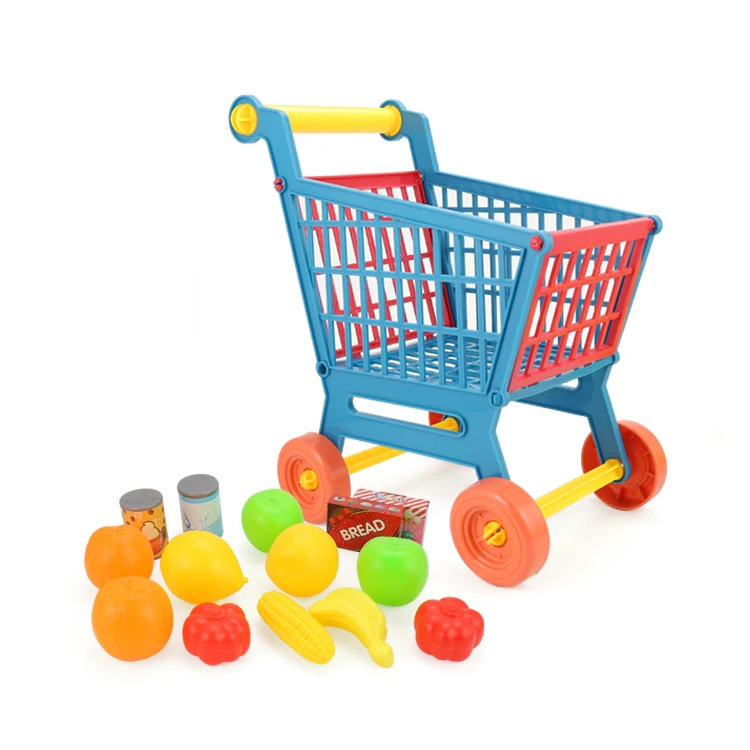Kidewan ролевые игры игрушка тележки для еды супермаркета торгового тележки для детей
