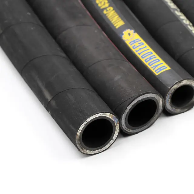 Four Spiral Steel Wire Reinforced Hydraulic Rubber Hose R12 High Pressure,2 Inch  for Heavy Duty Vehicles, Direct From Factory