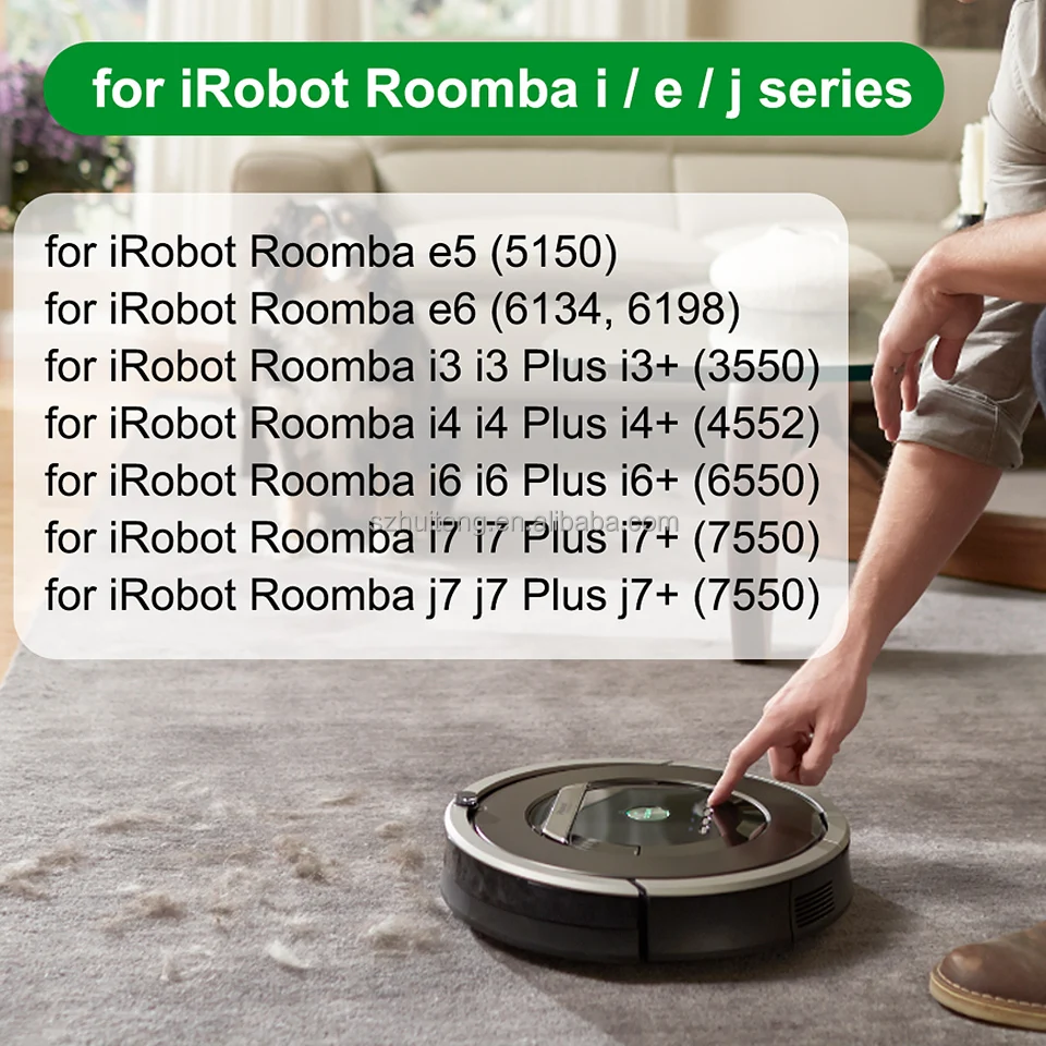 2pcs Replacement Parts Roller Brushes For Irobot Roombas I3 I6 I7 J7