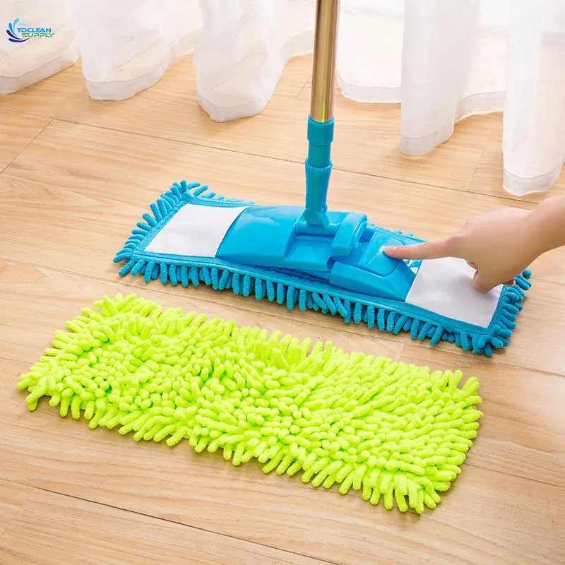 Factory Supplied Reusable 40 CM Washable Mop Pads Cleaning Dust Head Replacement Replacing Microfiber Flat Mops