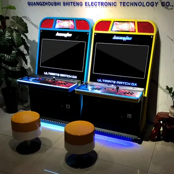 2 Players Video Game Arcade Machine 32 Inch Screen with Iron Material Fighting Control Console in Japanese Spanish English