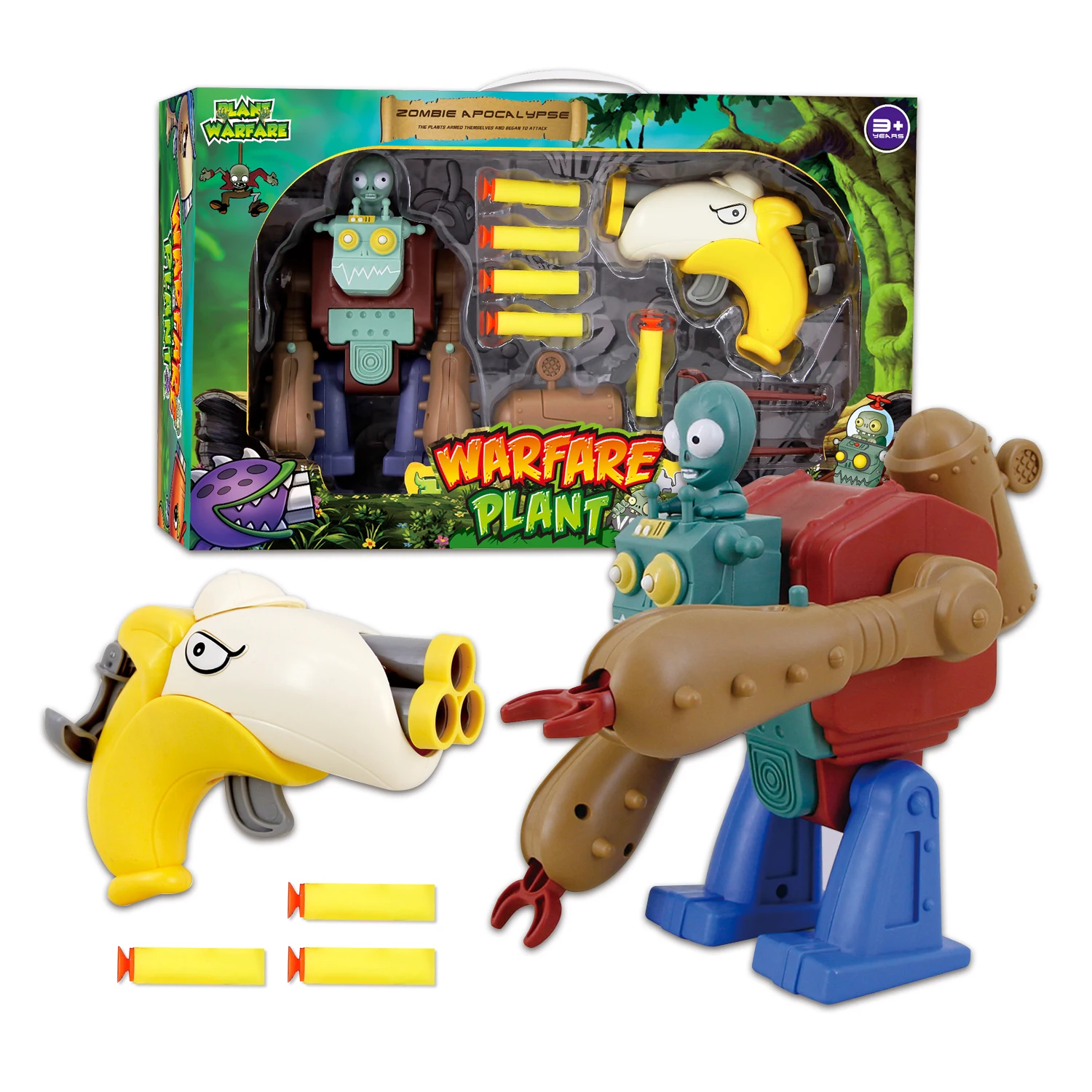 Plants VS Zombies Figure SetS Zombie Plants Guns Children's Toys Gift Game