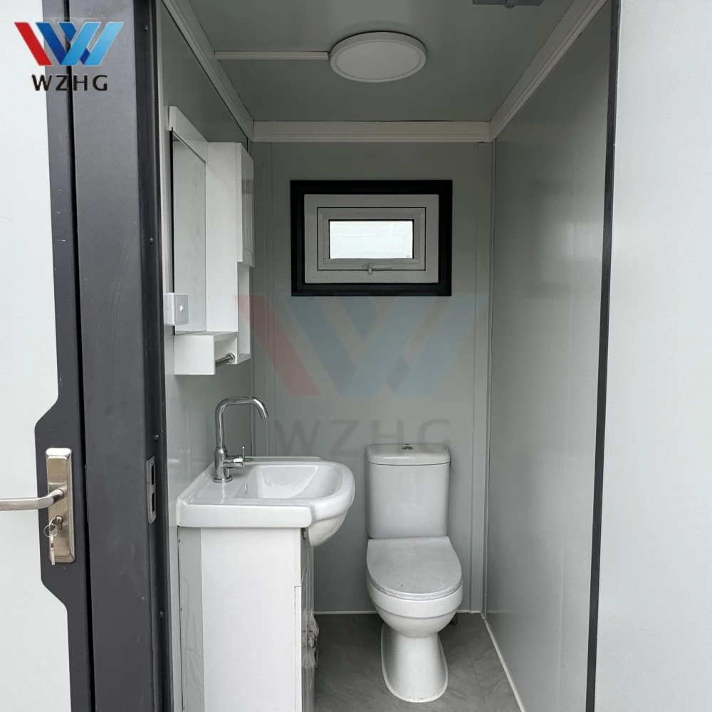 移動式プレハブトイレハウス 高級ポータブル仮設トイレ 休憩室 