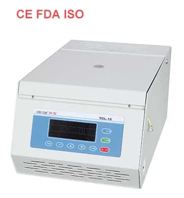 Refrigerated High Speed Centrifuge TGL-16 with 16000rpm 21532xg and Stainless Steel Construction for PCR and Blood Collection