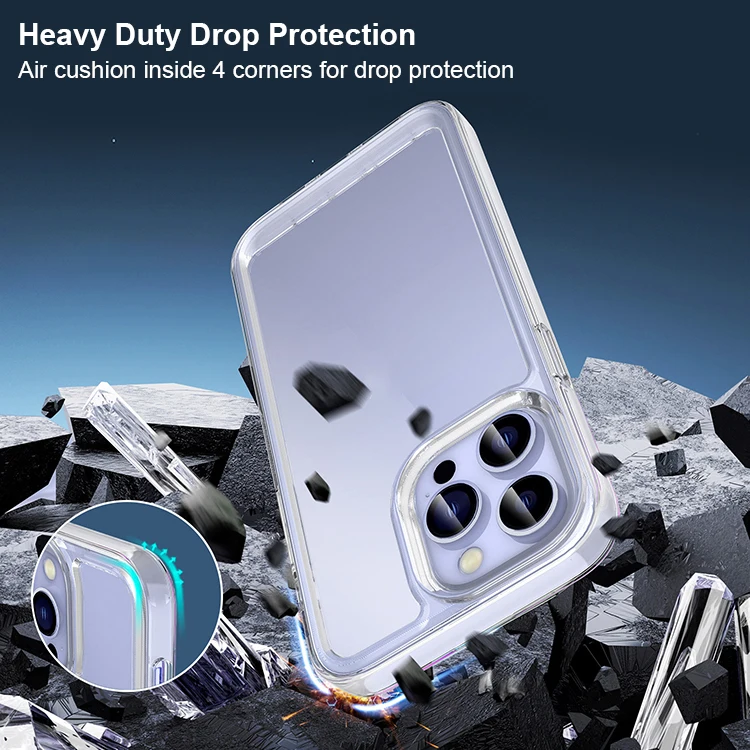 Bulk Transparent Clear Acrylic Phone Case For Iphone 15 14 13 12 11 Pro