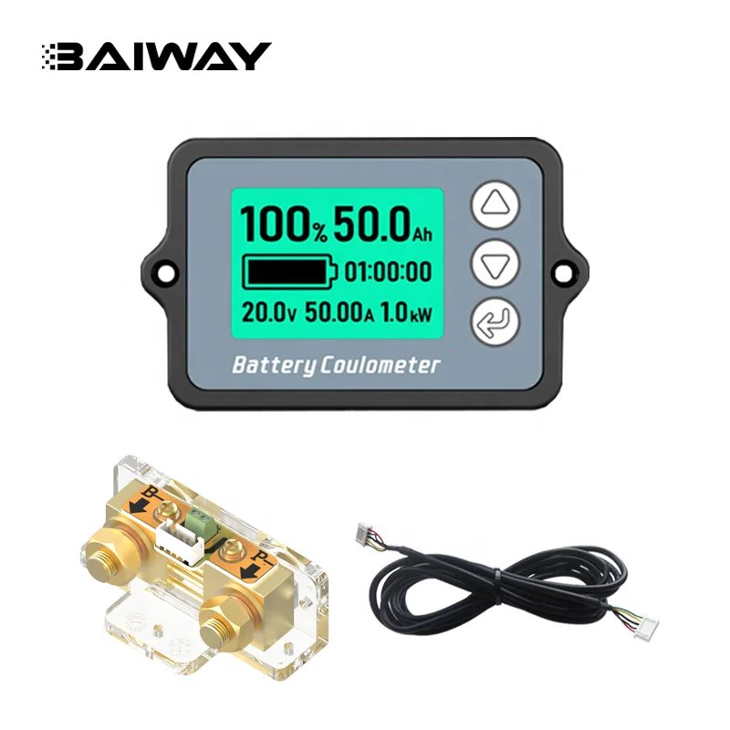 Indicador universal de capacidad de voltaje de la batería de litio de plomo ácido del coche LCD 80V 350A