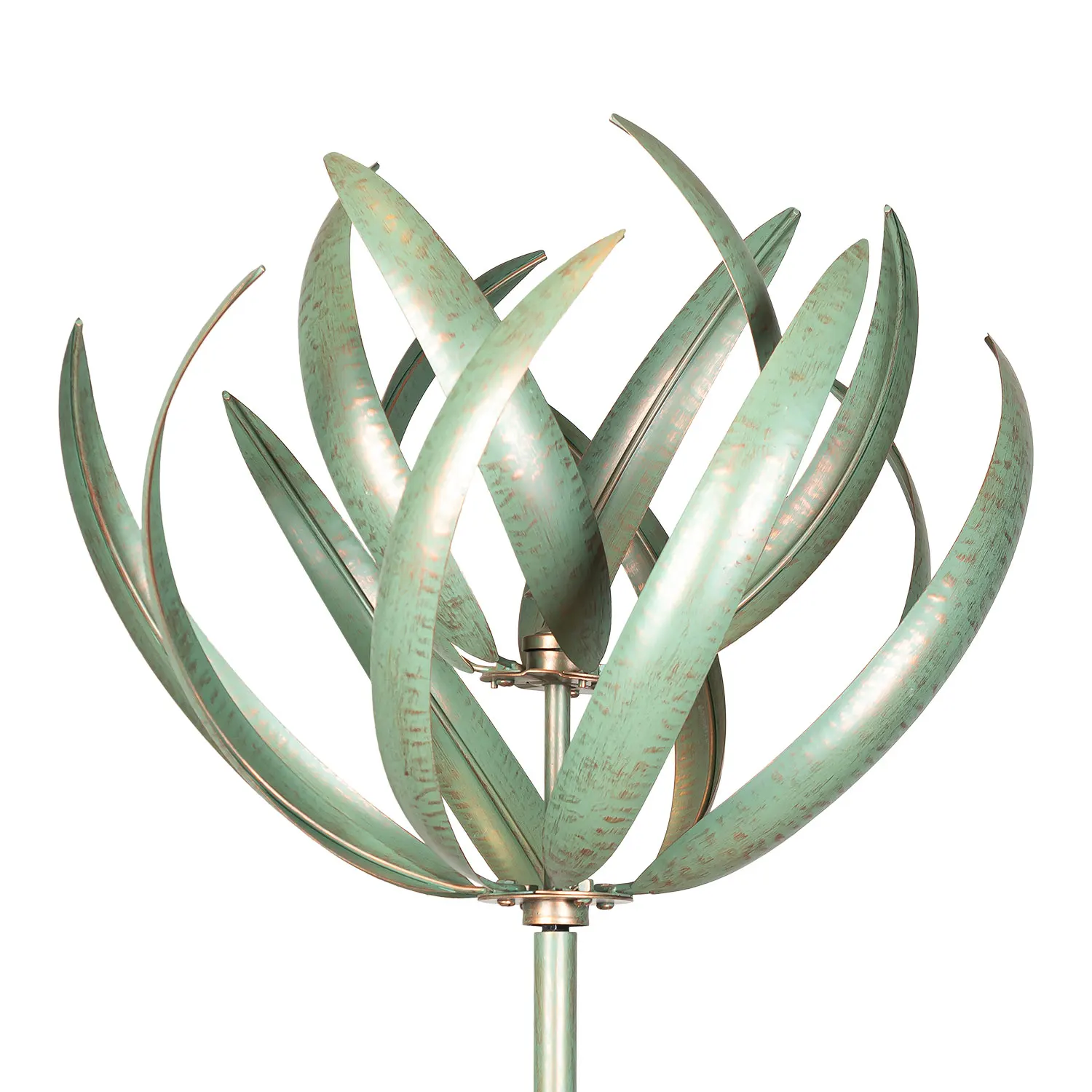 Turquoise Green Outdoor  Art 3D Wind Catcher Kinetic Spinner  Wind Spinner Green