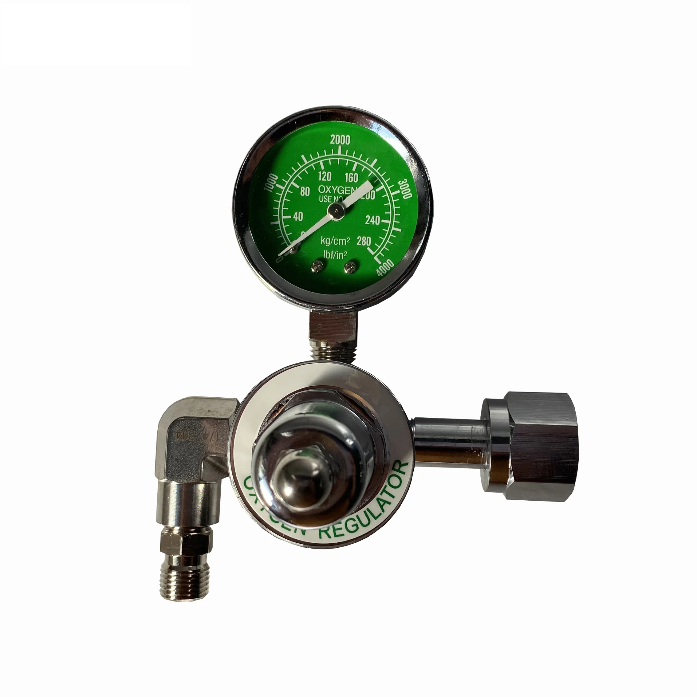 Brass Medical Oxygen Pressure Regulator Preset To 50psicga540 Connectionmedical Gas Equipment 6550