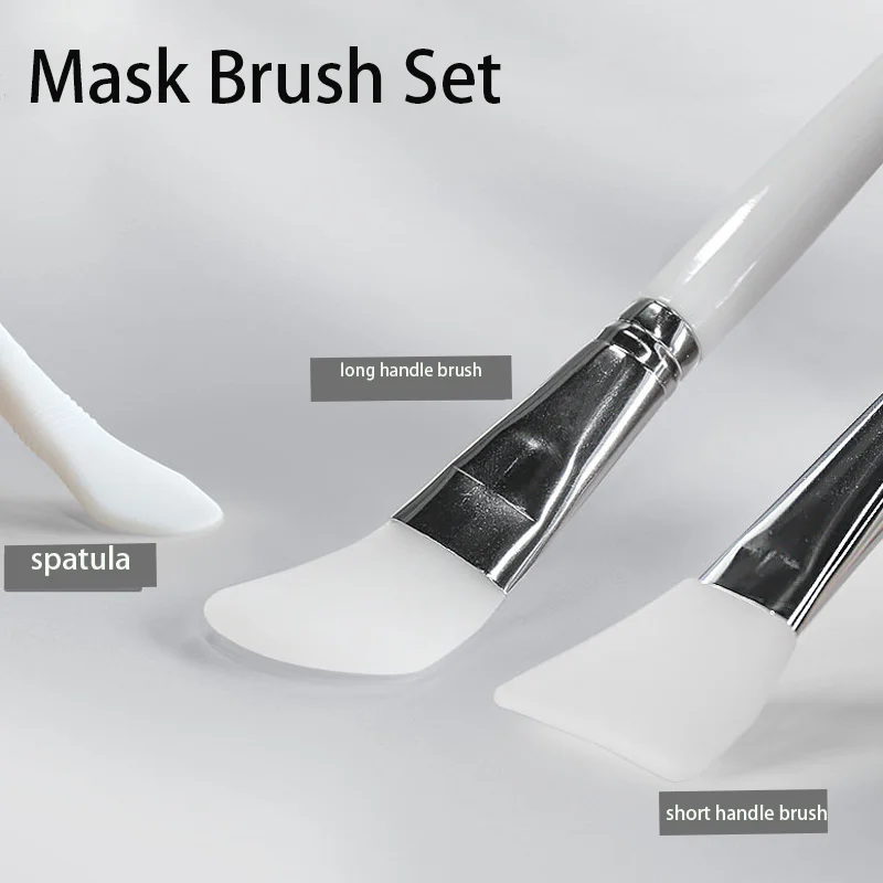Facial Mask Bowl Spatula Measuring Spoon Mask Applicator Brush Silicone