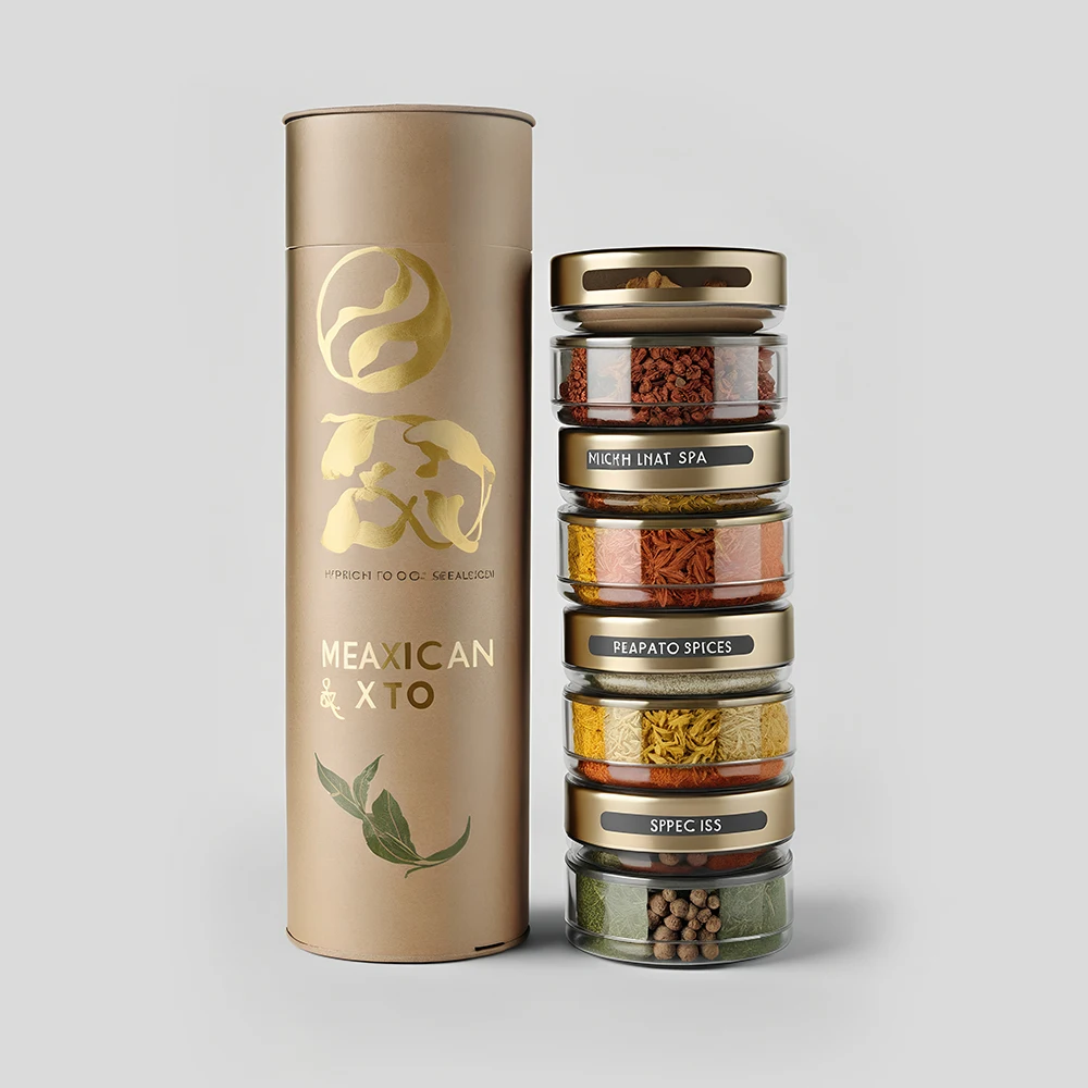 Flexography Customized Bio-Degradable Paper Tube Spice Salt Packaging Powder Food Paper Tube Packaging