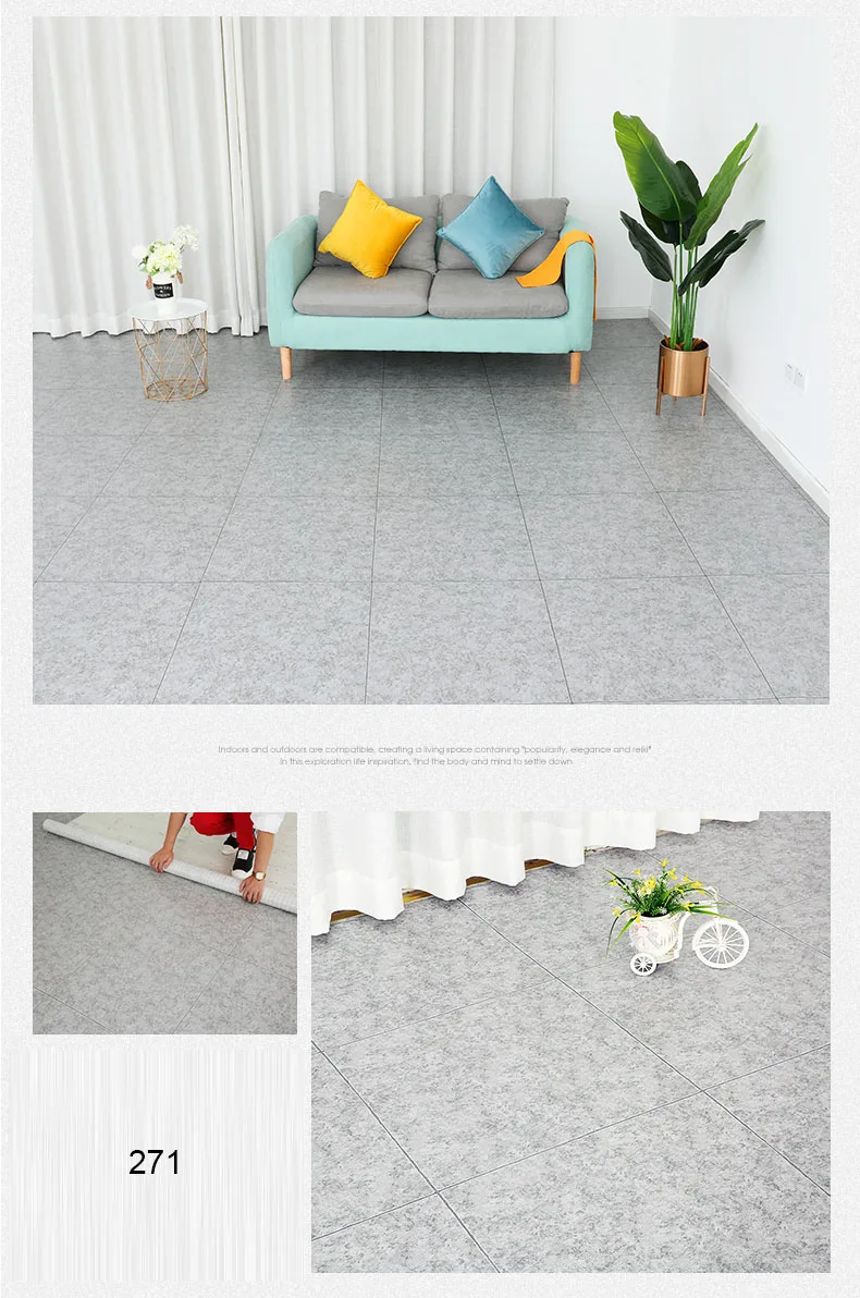 Manufacturers 70g Pvc Plastics Flooring Pvc Vinyl Linoleum Rolls