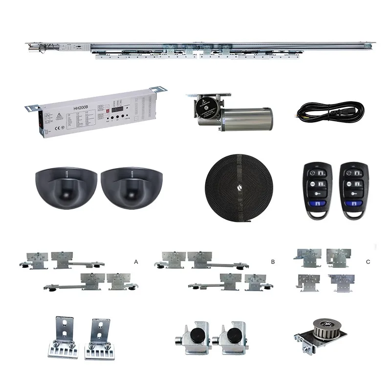 Turtech DTSC3000 Automatic Telescopic Door Automatic Sliding Door with Three Movable Door  Opener for Mall