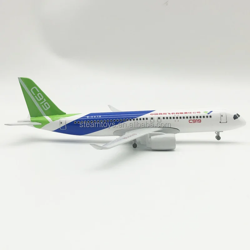 Modèle D'Avion En Métal COMAC C919 - Maquette Aviation 20 Cm, Moulée Sous Pression Avec Trains D'Atterrissage, Réplique Détailée China Air - 9