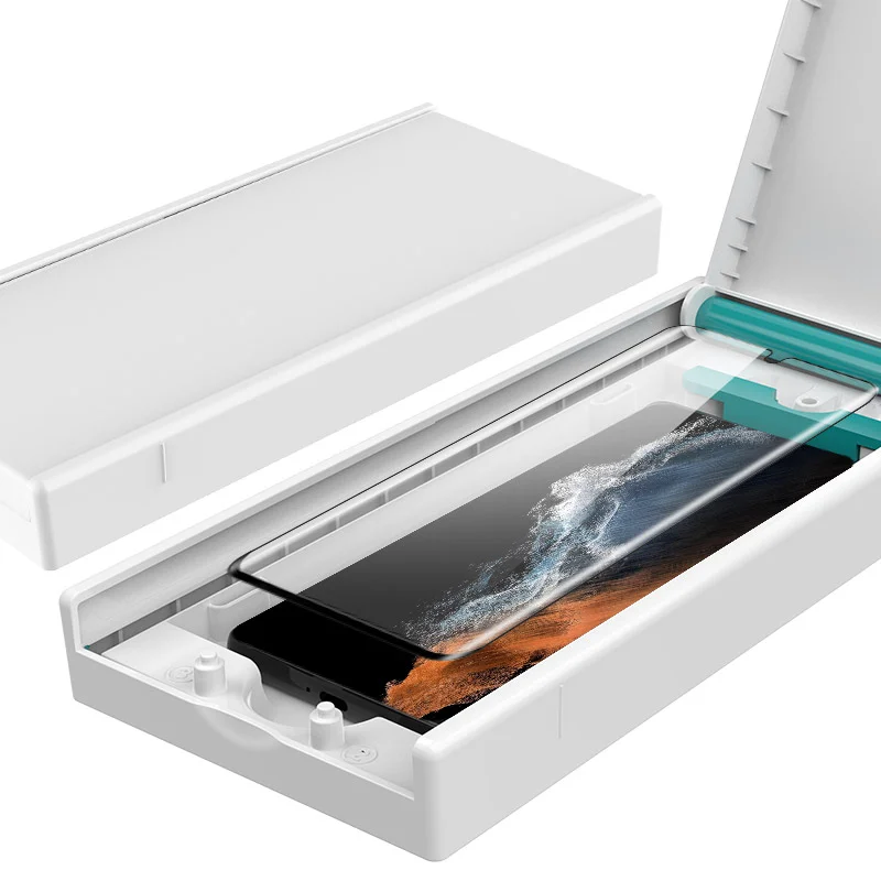 Easy to Install 3D Curved Clear Tempered Glass Screen Protector With Installation Kit Install Tool for Samsung Galaxy S22 Ultra