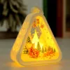 Triangular Lantern - White Elk