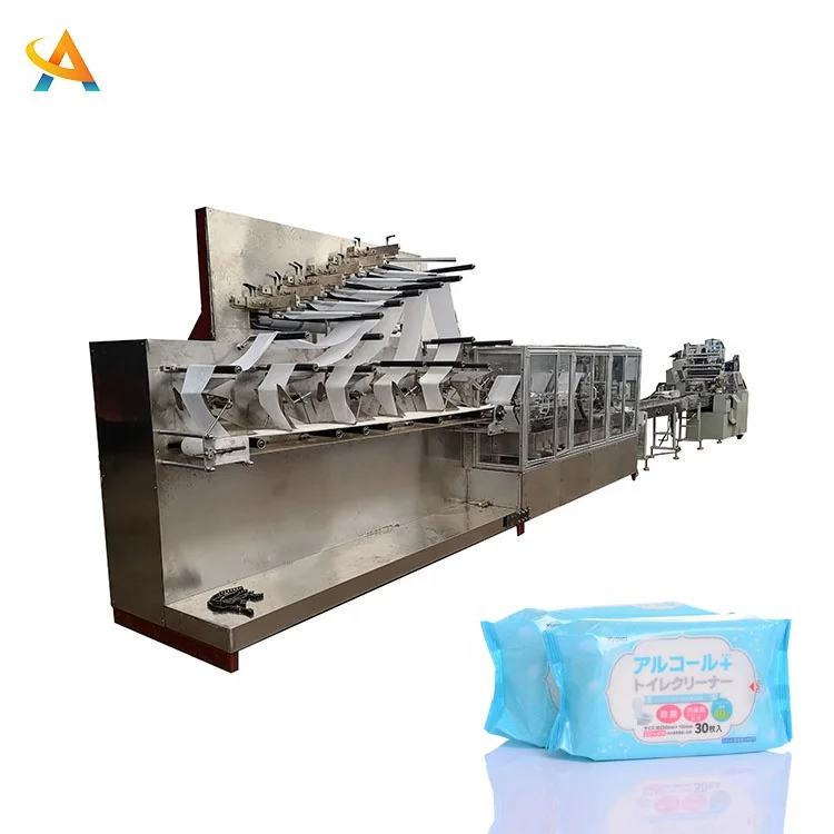 Fully Automatic High Speed 120 Wet Wipes Per Minute Packaging Machine Single Wipes Machine