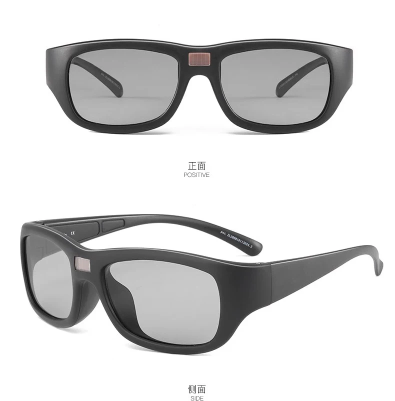 Dimming LCD Solar Power Auto Color Changing Polarized Lenses Electronic Adjustable Darkness Sun Glasses Men