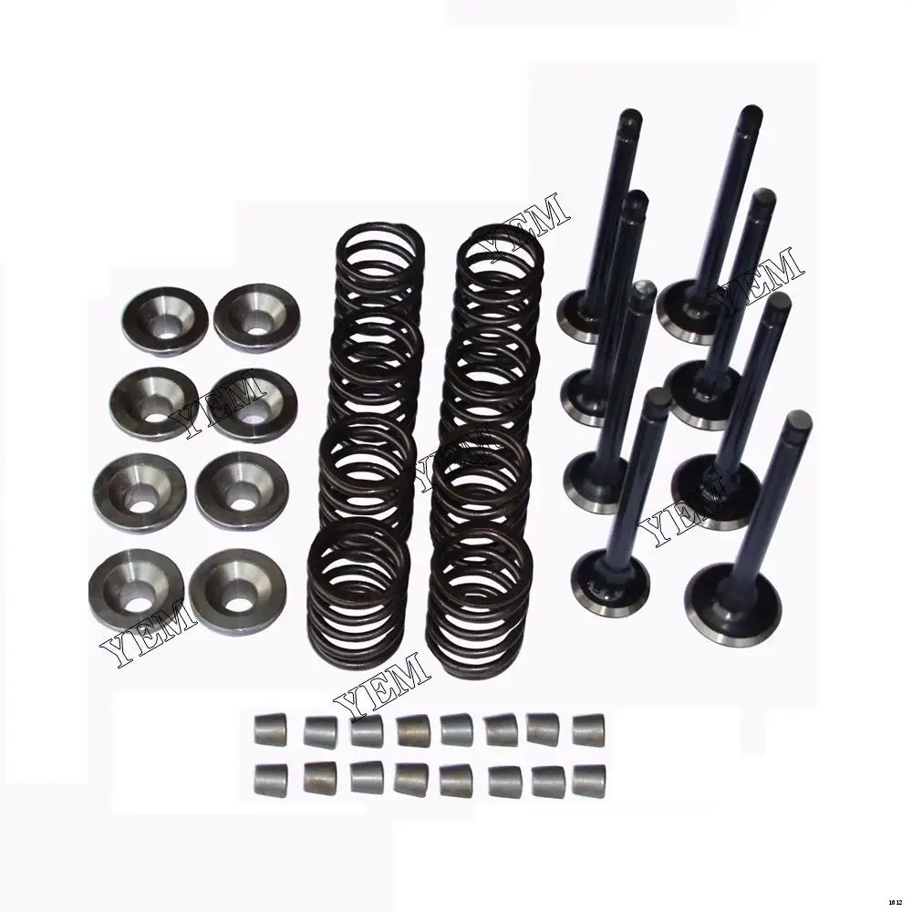 Factory Direct Sales 1 Set Valve Guide Intake & Exhaust Valve for Yanmar S4D106 4D106 4TNE106 Engine