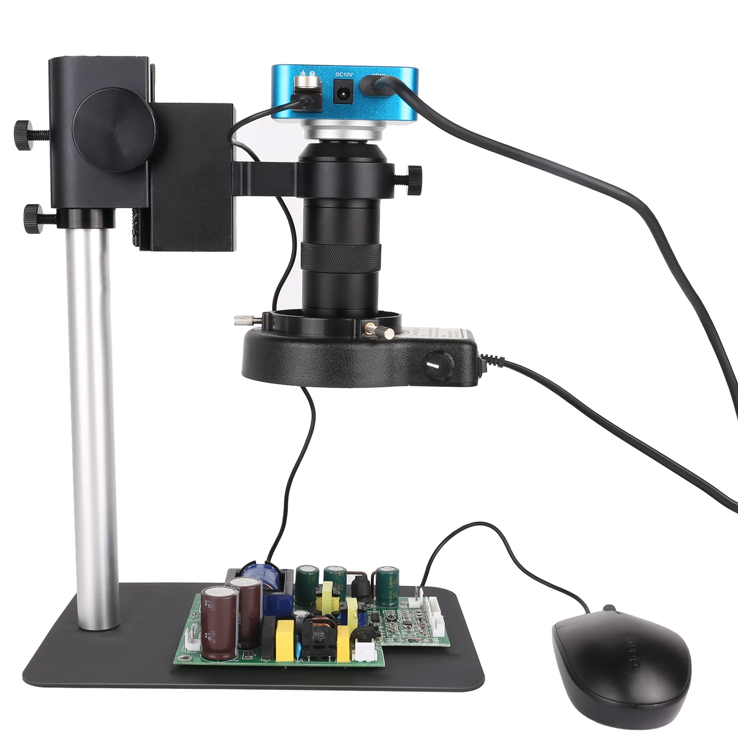 Caméra Microscope Électronique 48 MP 4K - USB 2.0, Zoom 5x, Pour Soudure & Réparation Électronique