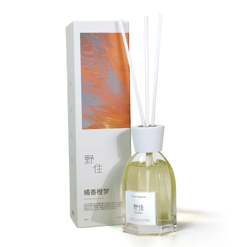 Custom Flavor Flameless Reed Diffuser Aromatherapy Gift Set Natural Scents Fragrance Reed Diffuser