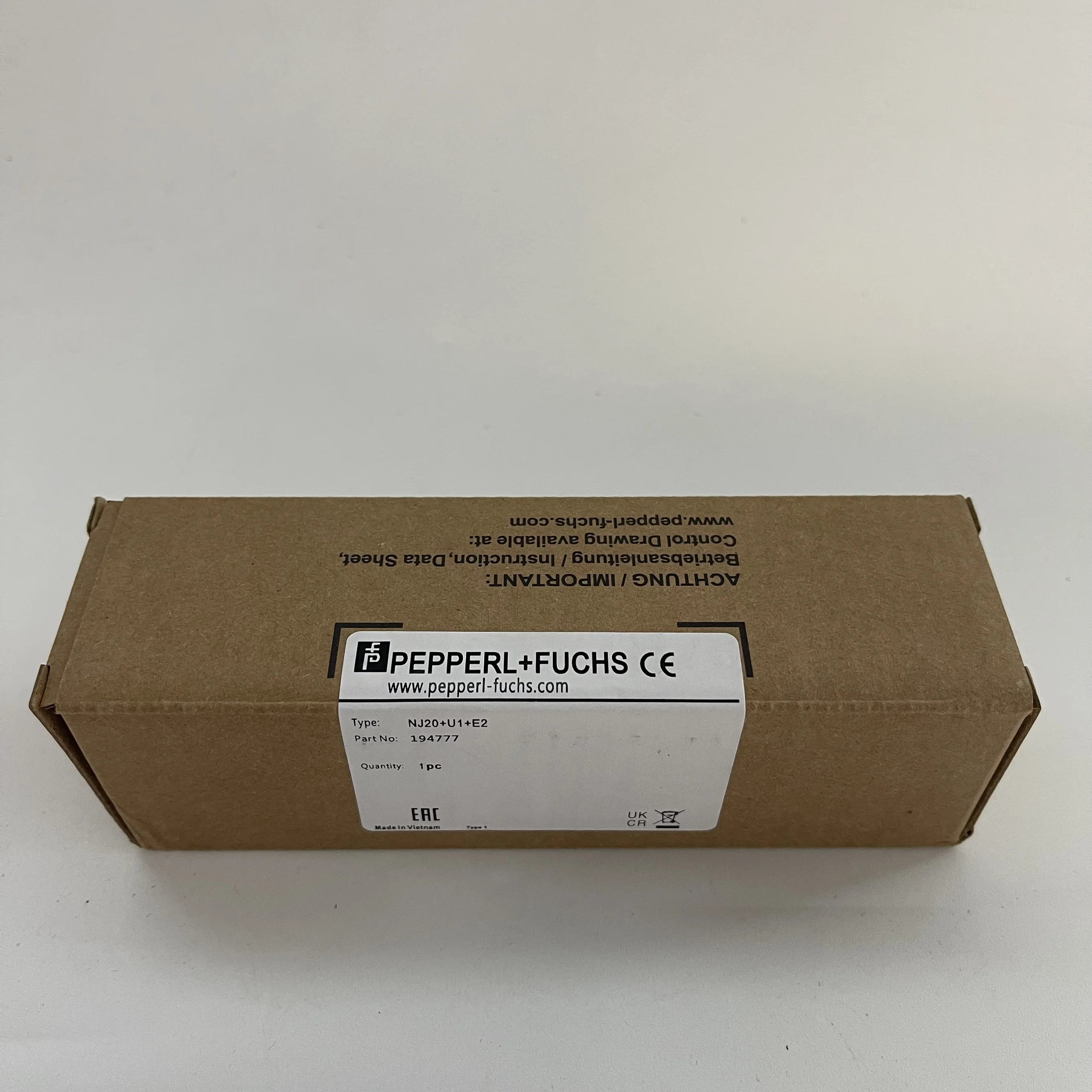 Pepperl+Fuchs Inductive Proximity Sensor NJ20+U1+E2 Pepperl+Fuchs Inductive Proximity Sensor NJ20+U1+E2