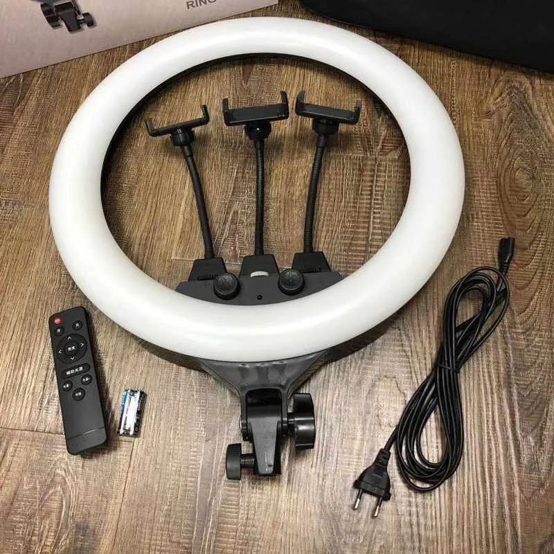 Wholesale Dimmable 22 Inch 56cm Selfie Circle LED Ring Light  Remote Shutter for Live Streaming Makeup