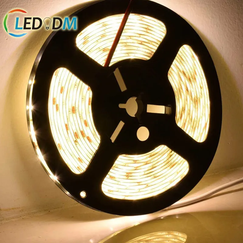 Energy Saving Smd3528 2835smd Led Strip 12v 24v Dc 60leds/m 2 oz PCB WARM/COLD White 10m/reel Flex Led Light Tape ETL CE ROHS
