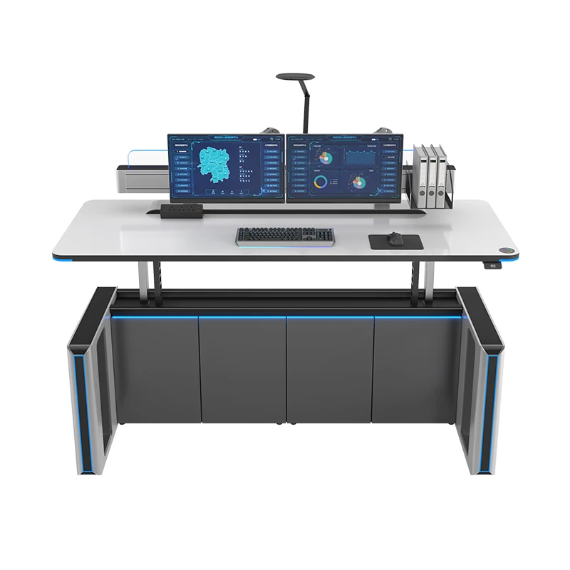 Custom-Designed Exterior Elevating Industrial Command Dispatching Desk ...