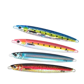 TL 3D Printed Mackerel-Style 40g/60g/80g 150g Fast-Sinking Slow-Rolling Metal-Plated Lead Fish Sea Fishing Artificial Hard Bait – Metal Jig – view 2