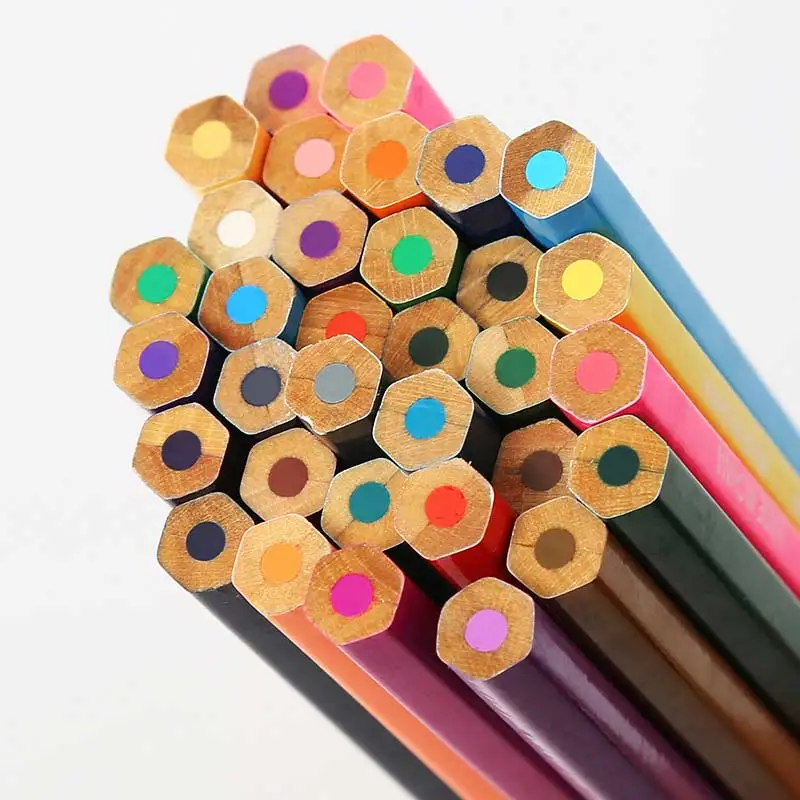 Set van 12 kleurpotloden voor tekenen kunst en design_voghion.com