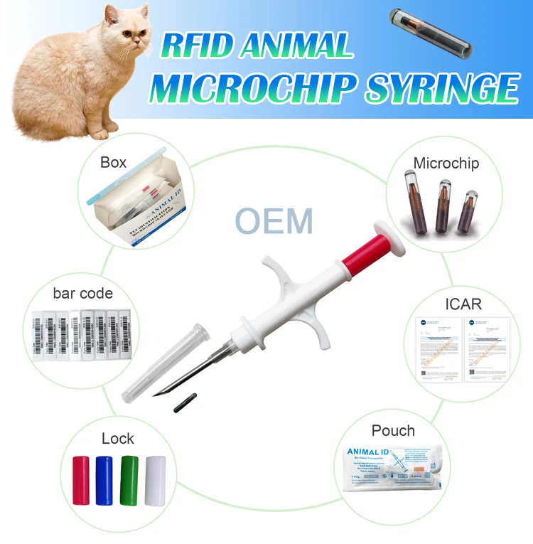 134.2khz Rfid Animal Chip Pet Id Injectable Microchips For Dogs Cats 2
