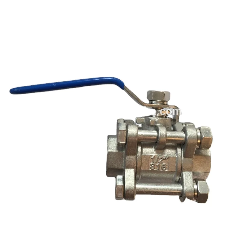 High Quality Stainless Steel 304/ 316 Female Thread 3 PC Ball Valve