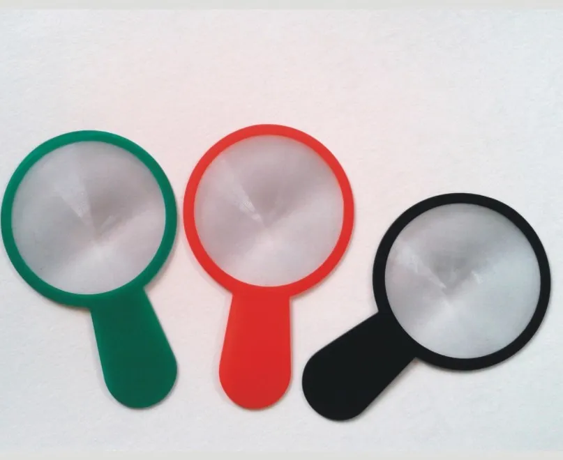 Portable Mini Handheld Pocket Magnifier Small Mini Card and Document Magnifying Glass