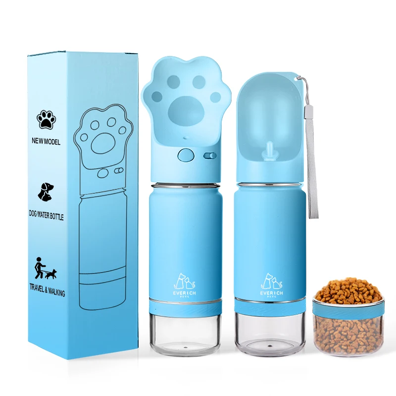 Travel Dog Water Bottle Drinking Stainless Steel Vacuum Insulated
