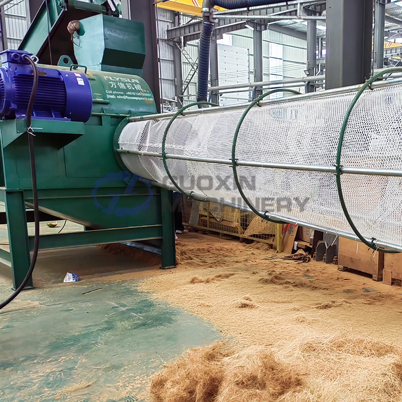 Automatic Coconut Fiber Processing Extraction Machine Palm Kernel and Fiber Separator Coco Peat Making Machine