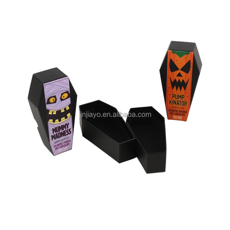 Custom Funny Halloween Box Exquisite Embossed Disappearing Matte Lamination UV Coating Paperboard Gift Box for Cosmetics details