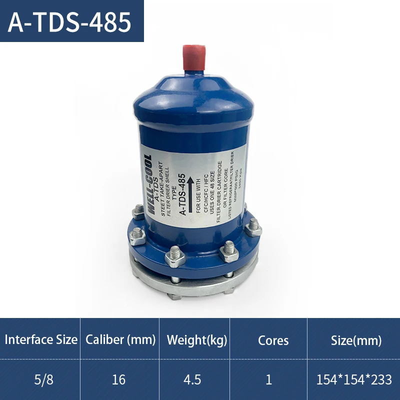 1 Section 48 Cu in Core Replaceable Filter Core New Liquid and Suction Line Filter Drier Shell