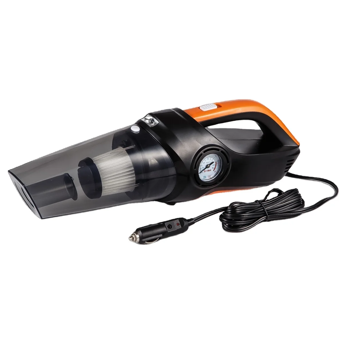 YD-531 новый дизайн автомобиля воздушный компрессор и вакуумный очиститель пропускная система со светодиодным 3IN1 DC 12V HEPA фильтр влажный сухой использование портативный обрабатывать OEM