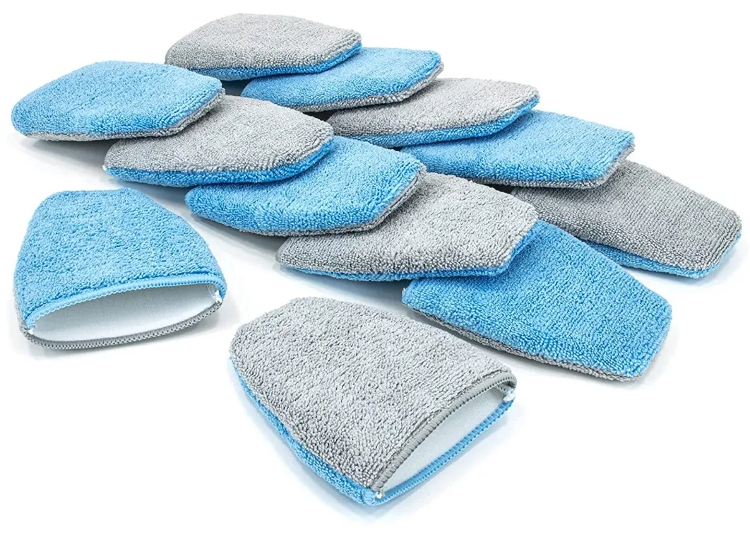 Microfiber Car Wax Applicator Mitt Wax Foam Applicator Pad Car Care
