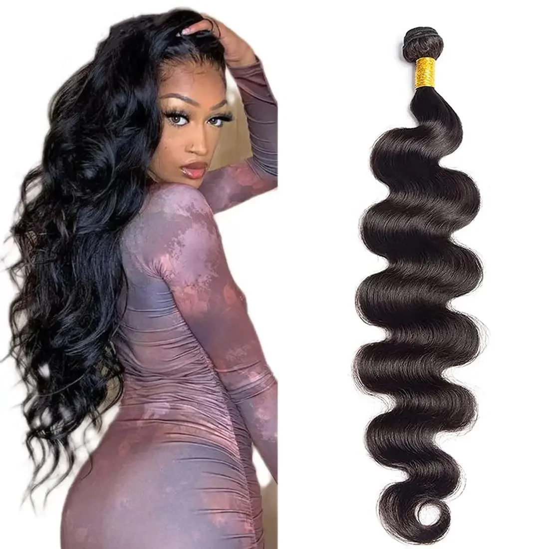 Body Wave Human Hair Bundles Brazilian 100 Human Hair Full Thick Bundles 14-30 Inch_voghion.com