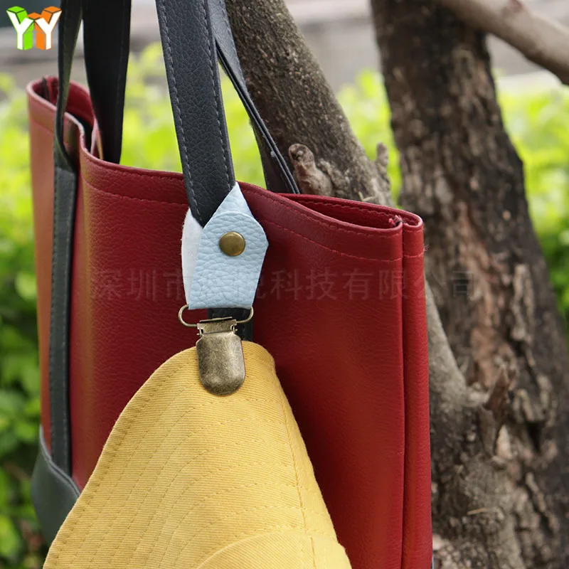 Travel Accessory Hat Holder Portable Hat Clips Faux Leather Hat Keeper