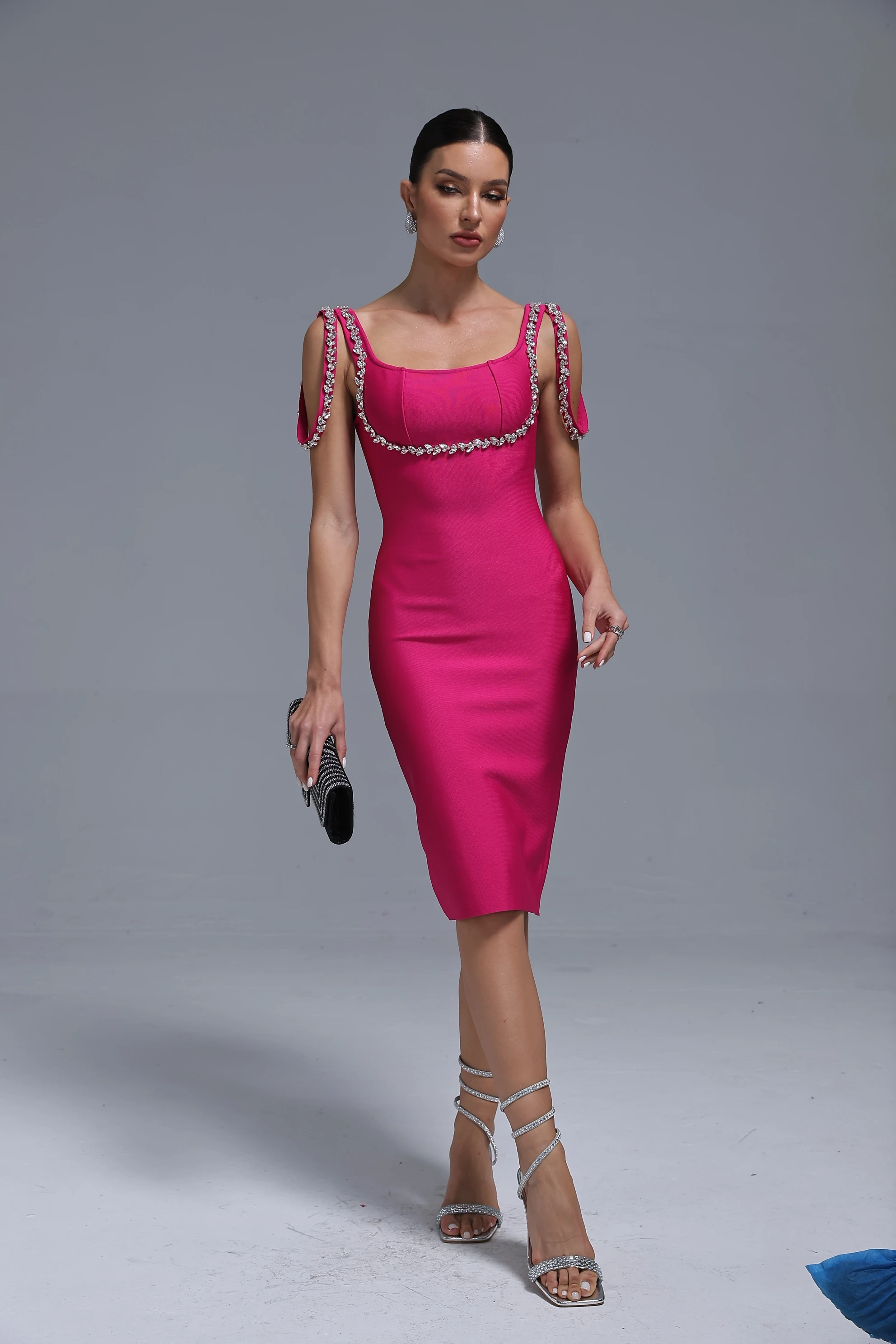 Ocstrade Bandage Dress 2024 - Elegant Midi Evening Wear