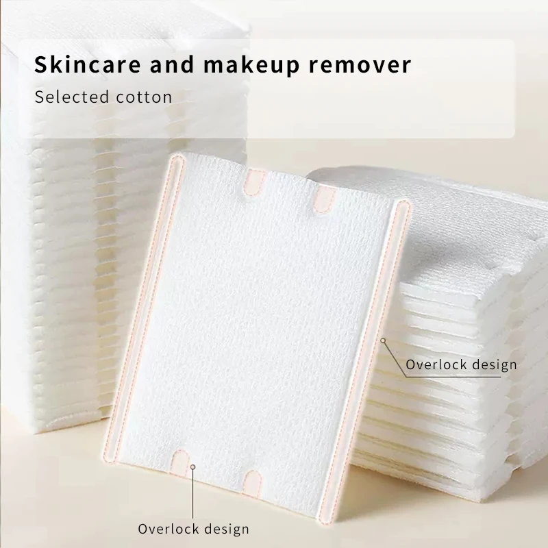 Private Label 80PCS Organic Cosmetic Tool Skin Care Soft Facial Cotton Pad Makeup Remover Pads Wholesale B155