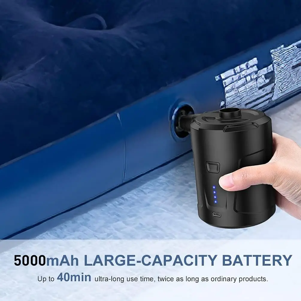 Pompe électrique 5200mAh Pour Matelas Piscine - USB-C - 400L/min