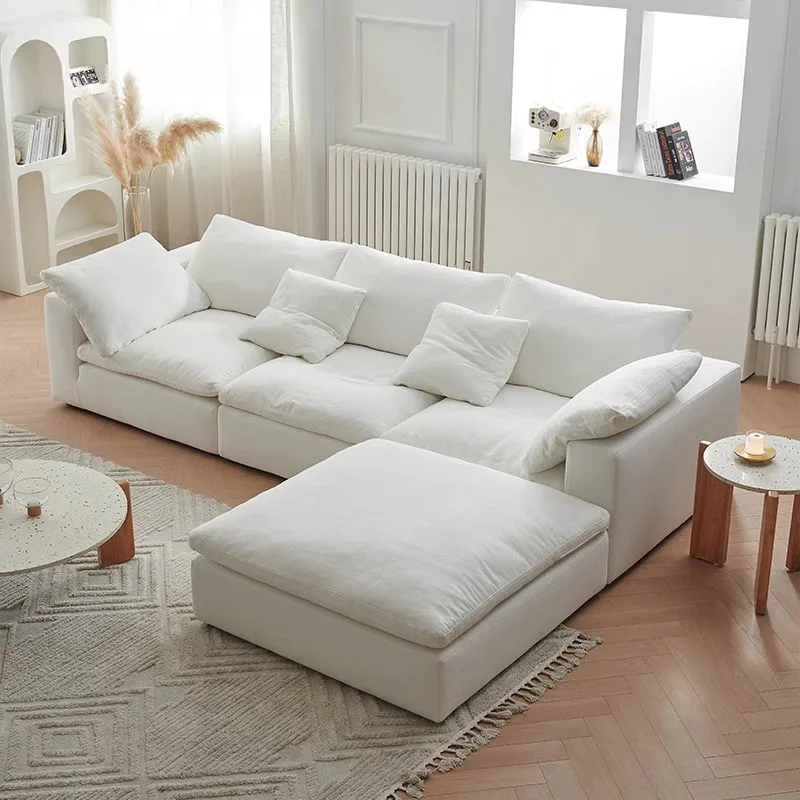 Modern Couch Sectional Cloud Sofa Modular Compressible Packing Vaccum Compression Home Living Room Apartment