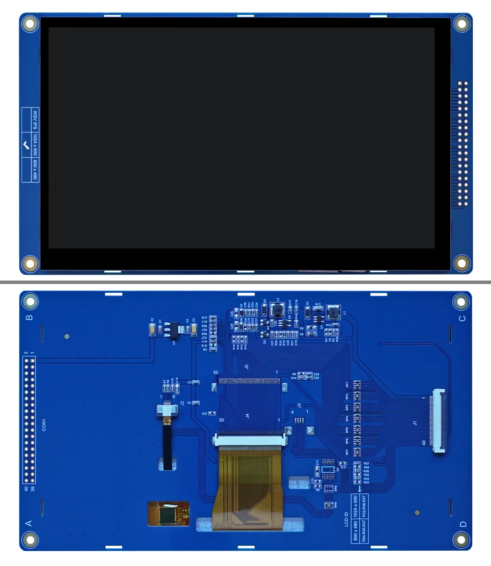 7 Rgb Interface Ips Tft Lcd Display 7 Inch Speedometer Digital