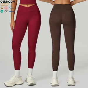 XW-ECK2030-1 Gym Clothing Moisture Wicking Activewear Stretchy Comfortable Elastic Waist Leggings for Women High Quality